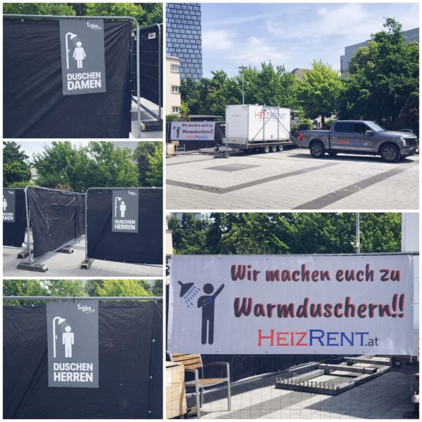 Linzathlon 2026 Warmwasser für Duschen